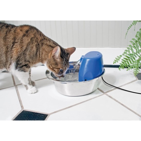 Aqua Drinking Fountain, Pet Fountain for Small Dogs and Cats, 1.8 Litres, BPA Free, Energy Saving, Quiet, Drinking Fountain for Small Pets, Includes Filter Aqua Drinking Fountain, Pet Fountain for Small Dogs and Cats, 1.8 Litres, BPA Free, Energy Saving, Quiet, Drinking Fountain for Small Pets, Includes Filter