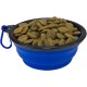 Arquivet Collapsible Silicone Pet Bowl and Drinker for Dogs Cats Blue Travel Feeder for Dogs Cats 13x5cm Arquivet Collapsible Silicone Pet Bowl and Drinker for Dogs Cats Blue Travel Feeder for Dogs Cats 13x5cm