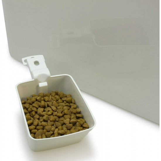 Arquivet Large Capacity 20kg/54 Litre Airtight Dog Cat Food Container with Wheels 29 x 53 x 54.5 cm for Large Pets Arquivet Large Capacity 20kg/54 Litre Airtight Dog Cat Food Container with Wheels 29 x 53 x 54.5 cm for Large Pets