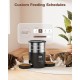 Automatic Cat Feeder, 2 Bowls, Cat Food, Automatic, Stainless Steel Feeder, Cat Feeder, Programmable Timer, 5 L Dog Feeder, Dry Food Dispenser, Two Power Sources, for Small/Medium Pets