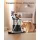 Automatic Cat Feeder, 2 Bowls, Cat Food, Automatic, Stainless Steel Feeder, Cat Feeder, Programmable Timer, 5 L Dog Feeder, Dry Food Dispenser, Two Power Sources, for Small/Medium Pets
