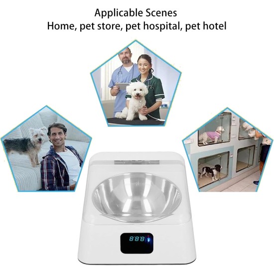 Automatic Cat Feeder, 350ml, Intelligent Automatic Feeder with Stainless Steel Bowl, 0.5-1m Infrared Detection Distance, Pet Feeder for Dogs and Cats Automatic Cat Feeder, 350ml, Intelligent Automatic Feeder with Stainless Steel Bowl, 0.5-1m Infrared Detection Distance, Pet Feeder for Dogs and Cats