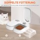 Automatic Cat Feeder, Two Meal Automatic Feeder for Dogs and Cats, Display Controlled 48-Hour Timer Feeder, Automatic Feeding with Dry or (Feeder F7) Automatic Cat Feeder, Two Meal Automatic Feeder for Dogs and Cats, Display Controlled 48-Hour Timer Feeder, Automatic Feeding with Dry or (Feeder F7)