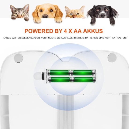 Automatic Cat Feeder, Two Meal Automatic Feeder for Dogs and Cats, Display Controlled 48-Hour Timer Feeder, Automatic Feeding with Dry or (Feeder F7) Automatic Cat Feeder, Two Meal Automatic Feeder for Dogs and Cats, Display Controlled 48-Hour Timer Feeder, Automatic Feeding with Dry or (Feeder F7)