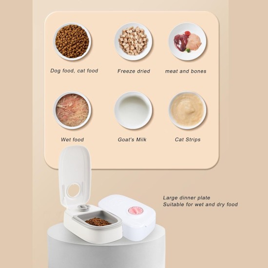 Automatic Cat Feeder with Ice Bag, Pet Feeder for Small Dogs, Dry or Wet Feeder for Cats, Automatic Timed Feeder, Automatic Pet Feeder Automatic Cat Feeder with Ice Bag, Pet Feeder for Small Dogs, Dry or Wet Feeder for Cats, Automatic Timed Feeder, Automatic Pet Feeder