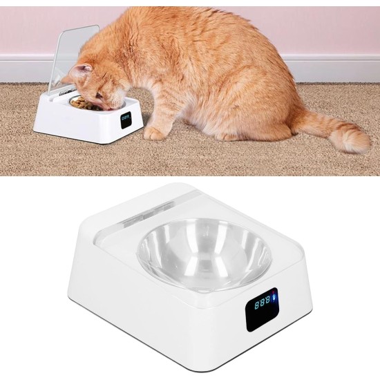 Automatic Cat Food, Automatic Cat Feeding Bowl with Sensor, Automatic Feeder for Cats, Dogs, for Small Medium Pets Automatic Cat Food, Automatic Cat Feeding Bowl with Sensor, Automatic Feeder for Cats, Dogs, for Small Medium Pets
