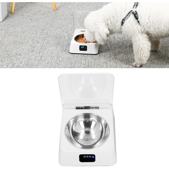 Automatic Cat Food Dispenser, 350 ml, Induction Lid Opening, Pet Feeder, Smart Feed, Automatic Feeder Cat Feeder with Digital Display for Cats and Dogs Automatic Cat Food Dispenser, 350 ml, Induction Lid Opening, Pet Feeder, Smart Feed, Automatic Feeder Cat Feeder with Digital Display for Cats and Dogs