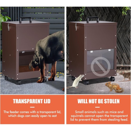 Automatic Dog Drink, 20 kg, Galvanised Dog Food, Gravity Feeder, Extra Large Self-Feeding Dog Feeder, Automatic Pet Feeder, Easy to Move with Wheels Automatic Dog Drink, 20 kg, Galvanised Dog Food, Gravity Feeder, Extra Large Self-Feeding Dog Feeder, Automatic Pet Feeder, Easy to Move with Wheels