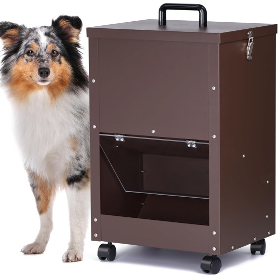 Automatic Dog Drink, 20 kg, Galvanised Dog Food, Gravity Feeder, Extra Large Self-Feeding Dog Feeder, Automatic Pet Feeder, Easy to Move with Wheels Automatic Dog Drink, 20 kg, Galvanised Dog Food, Gravity Feeder, Extra Large Self-Feeding Dog Feeder, Automatic Pet Feeder, Easy to Move with Wheels