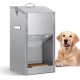 Automatic Dog Feeder, Automatic Dog Feeder for Outdoor Use, Large Breed, 11 kg, Large Capacity, Stainless Steel, Gravity Automatic Pet Feeder for Dogs, Cats