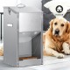 Automatic Dog Feeder, Automatic Dog Feeder for Outdoor Use, Large Breed, 11 kg, Large Capacity, Stainless Steel, Gravity Automatic Pet Feeder for Dogs, Cats