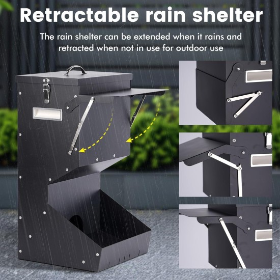 Automatic Dog Feeder for Large Breeds, 25 Pounds Gravity Dog Feeder for Outdoor and Indoor and Hanging Feeder for Large Dogs, Cats Automatic Dog Feeder for Large Breeds, 25 Pounds Gravity Dog Feeder for Outdoor and Indoor and Hanging Feeder for Large Dogs, Cats