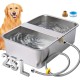 Automatic Dog Water Bowl Dispenser, 25 Litres, Large Breed Stainless Water Bowl for Dogs, Pet Drinker, XLarge Auto Fill Dog Waterer for Large, Cats, Chickens, Livestock