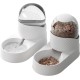 Automatic Pet Feeder, 2L Outdoor Pet Feeder for Dogs, Cats, White, Automatic Feeder for Dogs, Dog Water, with Water Dispenser, Pack of 2 Automatic Pet Feeder, 2L Outdoor Pet Feeder for Dogs, Cats, White, Automatic Feeder for Dogs, Dog Water, with Water Dispenser, Pack of 2