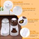 Automatic Pet Feeder, 2L Outdoor Pet Feeder for Dogs, Cats, White, Automatic Feeder for Dogs, Dog Water, with Water Dispenser, Pack of 2 Automatic Pet Feeder, 2L Outdoor Pet Feeder for Dogs, Cats, White, Automatic Feeder for Dogs, Dog Water, with Water Dispenser, Pack of 2