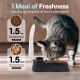 Automatic Pet Feeder 300ml Automatic Feeder for 48-Hour Planning for 2 Meals Timed Feeding Bowl for Dogs and Cats Automatic Pet Feeder 300ml Automatic Feeder for 48-Hour Planning for 2 Meals Timed Feeding Bowl for Dogs and Cats