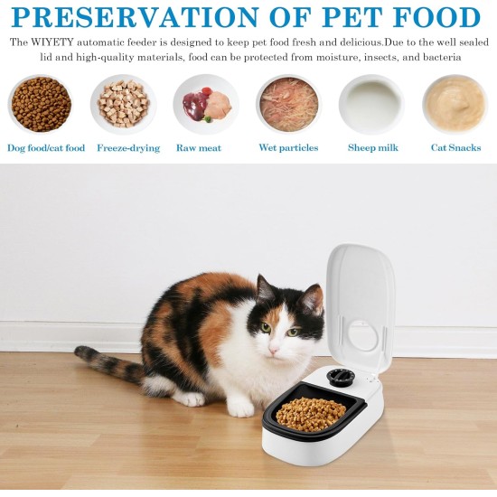 Automatic Pet Feeder, Automatic Pet Feeding for Dogs and Cats, Automatic Feeder with 48-Hour Timer, Feeding Bowl for Cats and Dogs (350 ml Black) Automatic Pet Feeder, Automatic Pet Feeding for Dogs and Cats, Automatic Feeder with 48-Hour Timer, Feeding Bowl for Cats and Dogs (350 ml Black)