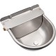 Automatic Water Bowl for Dogs Made of Stainless Steel with 1/2 Inch Adjustable Brass Float Valve and Improved Drain Plug, Float Water Bowl Dog Water Trough for Livestock, Goats, Pigs Automatic Water Bowl for Dogs Made of Stainless Steel with 1/2 Inch Adjustable Brass Float Valve and Improved Drain Plug, Float Water Bowl Dog Water Trough for Livestock, Goats, Pigs