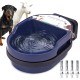 Automatic Water Bowl for Dogs with Adjustable 1/2 Inch Float Valve, Plastic Drinking Fountain for Sheep, Goats, Calves, Dogs, Blue Automatic Water Bowl for Dogs with Adjustable 1/2 Inch Float Valve, Plastic Drinking Fountain for Sheep, Goats, Calves, Dogs, Blue