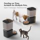 Automatischer Futterspender für Hunde, 8 l/34 Tassen, große Kapazität, automatischer Katzenfutterspender mit Display, LCD-Bildschirm, großes Futtertablett, batteriebetrieben, zeitgesteuerter Automatischer Futterspender für Hunde, 8 l/34 Tassen, große Kapazität, automatischer Katzenfutterspender mit Display, LCD-Bildschirm, großes Futtertablett, batteriebetrieben, zeitgesteuerter