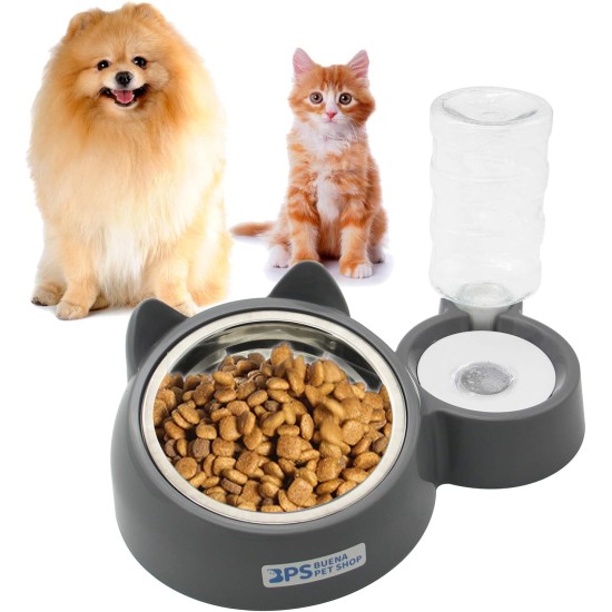 BPS Automatic Feeder and Drinker for Cats and Dogs, Splash Dispenser, Automatic Feeder for Pets, Size M/L (M) BPS Automatic Feeder and Drinker for Cats and Dogs, Splash Dispenser, Automatic Feeder for Pets, Size M/L (M)