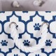 Bone Dry DII Small Rectangle Pet Toy and Accessory Storage Bin, 14x8x9, Collapsible Organizer Storage Basket for Home Décor, Pet Toy, Blankets, Leashes and Food-Gray Paw Print Bone Dry DII Small Rectangle Pet Toy and Accessory Storage Bin, 14x8x9, Collapsible Organizer Storage Basket for Home Décor, Pet Toy, Blankets, Leashes and Food-Gray Paw Print