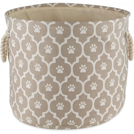 Bone Dry DII Small Rectangle Pet Toy and Accessory Storage Bin, 14x8x9, Collapsible Organizer Storage Basket for Home Décor, Pet Toy, Blankets, Leashes and Food-Gray Paw Print Bone Dry DII Small Rectangle Pet Toy and Accessory Storage Bin, 14x8x9, Collapsible Organizer Storage Basket for Home Décor, Pet Toy, Blankets, Leashes and Food-Gray Paw Print