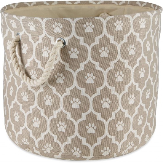 Bone Dry DII Small Rectangle Pet Toy and Accessory Storage Bin, 14x8x9, Collapsible Organizer Storage Basket for Home Décor, Pet Toy, Blankets, Leashes and Food-Gray Paw Print Bone Dry DII Small Rectangle Pet Toy and Accessory Storage Bin, 14x8x9, Collapsible Organizer Storage Basket for Home Décor, Pet Toy, Blankets, Leashes and Food-Gray Paw Print