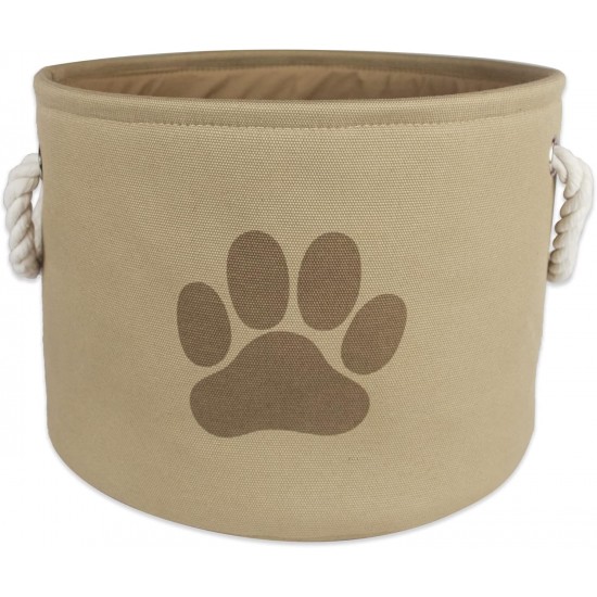 Bone Dry DII Small Rectangle Pet Toy and Accessory Storage Bin, 14x8x9, Collapsible Organizer Storage Basket for Home Décor, Pet Toy, Blankets, Leashes and Food-Gray Paw Print Bone Dry DII Small Rectangle Pet Toy and Accessory Storage Bin, 14x8x9, Collapsible Organizer Storage Basket for Home Décor, Pet Toy, Blankets, Leashes and Food-Gray Paw Print