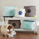Bone Dry DII Small Rectangle Pet Toy and Accessory Storage Bin, 14x8x9, Collapsible Organizer Storage Basket for Home Décor, Pet Toy, Blankets, Leashes and Food-Gray Paw Print Bone Dry DII Small Rectangle Pet Toy and Accessory Storage Bin, 14x8x9, Collapsible Organizer Storage Basket for Home Décor, Pet Toy, Blankets, Leashes and Food-Gray Paw Print