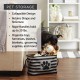 Bone Dry DII Small Rectangle Pet Toy and Accessory Storage Bin, 14x8x9, Collapsible Organizer Storage Basket for Home Décor, Pet Toy, Blankets, Leashes and Food-Gray Paw Print Bone Dry DII Small Rectangle Pet Toy and Accessory Storage Bin, 14x8x9, Collapsible Organizer Storage Basket for Home Décor, Pet Toy, Blankets, Leashes and Food-Gray Paw Print