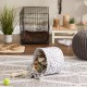 Bone Dry DII Small Rectangle Pet Toy and Accessory Storage Bin, 14x8x9, Collapsible Organizer Storage Basket for Home Décor, Pet Toy, Blankets, Leashes and Food-Gray Paw Print Bone Dry DII Small Rectangle Pet Toy and Accessory Storage Bin, 14x8x9, Collapsible Organizer Storage Basket for Home Décor, Pet Toy, Blankets, Leashes and Food-Gray Paw Print