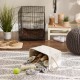 Bone Dry DII Small Rectangle Pet Toy and Accessory Storage Bin, 14x8x9, Collapsible Organizer Storage Basket for Home Décor, Pet Toy, Blankets, Leashes and Food-Gray Paw Print Bone Dry DII Small Rectangle Pet Toy and Accessory Storage Bin, 14x8x9, Collapsible Organizer Storage Basket for Home Décor, Pet Toy, Blankets, Leashes and Food-Gray Paw Print