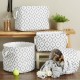 Bone Dry DII Small Rectangle Pet Toy and Accessory Storage Bin, 14x8x9, Collapsible Organizer Storage Basket for Home Décor, Pet Toy, Blankets, Leashes and Food-Gray Paw Print Bone Dry DII Small Rectangle Pet Toy and Accessory Storage Bin, 14x8x9, Collapsible Organizer Storage Basket for Home Décor, Pet Toy, Blankets, Leashes and Food-Gray Paw Print