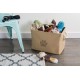 Bone Dry DII Small Rectangle Pet Toy and Accessory Storage Bin, 14x8x9, Collapsible Organizer Storage Basket for Home Décor, Pet Toy, Blankets, Leashes and Food-Gray Paw Print Bone Dry DII Small Rectangle Pet Toy and Accessory Storage Bin, 14x8x9, Collapsible Organizer Storage Basket for Home Décor, Pet Toy, Blankets, Leashes and Food-Gray Paw Print