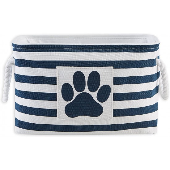 Bone Dry DII Small Rectangle Pet Toy and Accessory Storage Bin, 14x8x9, Collapsible Organizer Storage Basket for Home Décor, Pet Toy, Blankets, Leashes and Food-Gray Paw Print Bone Dry DII Small Rectangle Pet Toy and Accessory Storage Bin, 14x8x9, Collapsible Organizer Storage Basket for Home Décor, Pet Toy, Blankets, Leashes and Food-Gray Paw Print