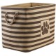 Bone Dry DII Small Rectangle Pet Toy and Accessory Storage Bin, 14x8x9, Collapsible Organizer Storage Basket for Home Décor, Pet Toy, Blankets, Leashes and Food-Gray Paw Print Bone Dry DII Small Rectangle Pet Toy and Accessory Storage Bin, 14x8x9, Collapsible Organizer Storage Basket for Home Décor, Pet Toy, Blankets, Leashes and Food-Gray Paw Print