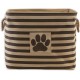 Bone Dry DII Small Rectangle Pet Toy and Accessory Storage Bin, 14x8x9, Collapsible Organizer Storage Basket for Home Décor, Pet Toy, Blankets, Leashes and Food-Gray Paw Print Bone Dry DII Small Rectangle Pet Toy and Accessory Storage Bin, 14x8x9, Collapsible Organizer Storage Basket for Home Décor, Pet Toy, Blankets, Leashes and Food-Gray Paw Print