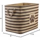 Bone Dry DII Small Rectangle Pet Toy and Accessory Storage Bin, 14x8x9, Collapsible Organizer Storage Basket for Home Décor, Pet Toy, Blankets, Leashes and Food-Gray Paw Print Bone Dry DII Small Rectangle Pet Toy and Accessory Storage Bin, 14x8x9, Collapsible Organizer Storage Basket for Home Décor, Pet Toy, Blankets, Leashes and Food-Gray Paw Print