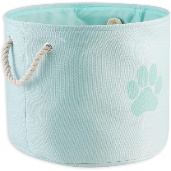 Bone Dry DII Small Rectangle Pet Toy and Accessory Storage Bin, 14x8x9, Collapsible Organizer Storage Basket for Home Décor, Pet Toy, Blankets, Leashes and Food-Gray Paw Print Bone Dry DII Small Rectangle Pet Toy and Accessory Storage Bin, 14x8x9, Collapsible Organizer Storage Basket for Home Décor, Pet Toy, Blankets, Leashes and Food-Gray Paw Print