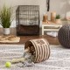 Bone Dry DII Small Rectangle Pet Toy and Accessory Storage Bin, 14x8x9, Collapsible Organizer Storage Basket for Home Décor, Pet Toy, Blankets, Leashes and Food-Gray Paw Print Bone Dry DII Small Rectangle Pet Toy and Accessory Storage Bin, 14x8x9, Collapsible Organizer Storage Basket for Home Décor, Pet Toy, Blankets, Leashes and Food-Gray Paw Print