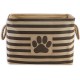 Bone Dry DII Small Rectangle Pet Toy and Accessory Storage Bin, 14x8x9, Collapsible Organizer Storage Basket for Home Décor, Pet Toy, Blankets, Leashes and Food-Gray Paw Print Bone Dry DII Small Rectangle Pet Toy and Accessory Storage Bin, 14x8x9, Collapsible Organizer Storage Basket for Home Décor, Pet Toy, Blankets, Leashes and Food-Gray Paw Print
