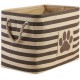 Bone Dry DII Small Rectangle Pet Toy and Accessory Storage Bin, 14x8x9, Collapsible Organizer Storage Basket for Home Décor, Pet Toy, Blankets, Leashes and Food-Gray Paw Print Bone Dry DII Small Rectangle Pet Toy and Accessory Storage Bin, 14x8x9, Collapsible Organizer Storage Basket for Home Décor, Pet Toy, Blankets, Leashes and Food-Gray Paw Print