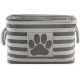 Bone Dry DII Small Rectangle Pet Toy and Accessory Storage Bin, 14x8x9, Collapsible Organizer Storage Basket for Home Décor, Pet Toy, Blankets, Leashes and Food-Gray Paw Print Bone Dry DII Small Rectangle Pet Toy and Accessory Storage Bin, 14x8x9, Collapsible Organizer Storage Basket for Home Décor, Pet Toy, Blankets, Leashes and Food-Gray Paw Print