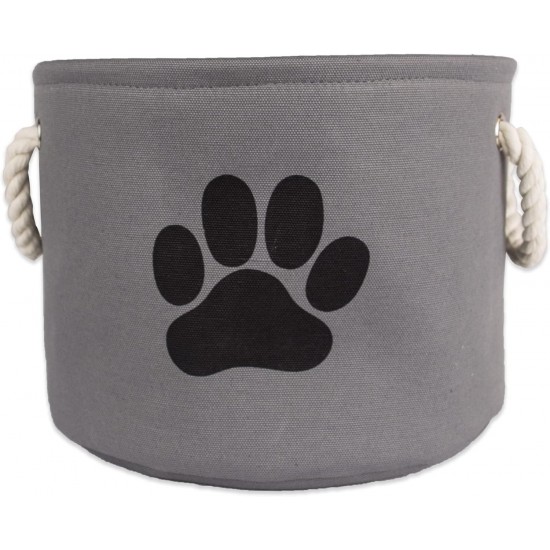 Bone Dry DII Small Rectangle Pet Toy and Accessory Storage Bin, 14x8x9, Collapsible Organizer Storage Basket for Home Décor, Pet Toy, Blankets, Leashes and Food-Gray Paw Print Bone Dry DII Small Rectangle Pet Toy and Accessory Storage Bin, 14x8x9, Collapsible Organizer Storage Basket for Home Décor, Pet Toy, Blankets, Leashes and Food-Gray Paw Print