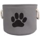 Bone Dry DII Small Rectangle Pet Toy and Accessory Storage Bin, 14x8x9, Collapsible Organizer Storage Basket for Home Décor, Pet Toy, Blankets, Leashes and Food-Gray Paw Print Bone Dry DII Small Rectangle Pet Toy and Accessory Storage Bin, 14x8x9, Collapsible Organizer Storage Basket for Home Décor, Pet Toy, Blankets, Leashes and Food-Gray Paw Print