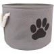 Bone Dry DII Small Rectangle Pet Toy and Accessory Storage Bin, 14x8x9, Collapsible Organizer Storage Basket for Home Décor, Pet Toy, Blankets, Leashes and Food-Gray Paw Print Bone Dry DII Small Rectangle Pet Toy and Accessory Storage Bin, 14x8x9, Collapsible Organizer Storage Basket for Home Décor, Pet Toy, Blankets, Leashes and Food-Gray Paw Print