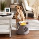 Bone Dry DII Small Rectangle Pet Toy and Accessory Storage Bin, 14x8x9, Collapsible Organizer Storage Basket for Home Décor, Pet Toy, Blankets, Leashes and Food-Gray Paw Print Bone Dry DII Small Rectangle Pet Toy and Accessory Storage Bin, 14x8x9, Collapsible Organizer Storage Basket for Home Décor, Pet Toy, Blankets, Leashes and Food-Gray Paw Print