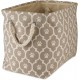 Bone Dry DII Small Rectangle Pet Toy and Accessory Storage Bin, 14x8x9, Collapsible Organizer Storage Basket for Home Décor, Pet Toy, Blankets, Leashes and Food-Gray Paw Print Bone Dry DII Small Rectangle Pet Toy and Accessory Storage Bin, 14x8x9, Collapsible Organizer Storage Basket for Home Décor, Pet Toy, Blankets, Leashes and Food-Gray Paw Print