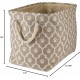 Bone Dry DII Small Rectangle Pet Toy and Accessory Storage Bin, 14x8x9, Collapsible Organizer Storage Basket for Home Décor, Pet Toy, Blankets, Leashes and Food-Gray Paw Print Bone Dry DII Small Rectangle Pet Toy and Accessory Storage Bin, 14x8x9, Collapsible Organizer Storage Basket for Home Décor, Pet Toy, Blankets, Leashes and Food-Gray Paw Print